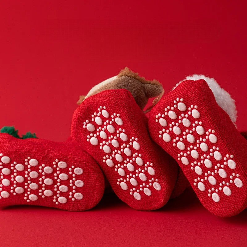 100% Cotton Newborn Christmas Socks